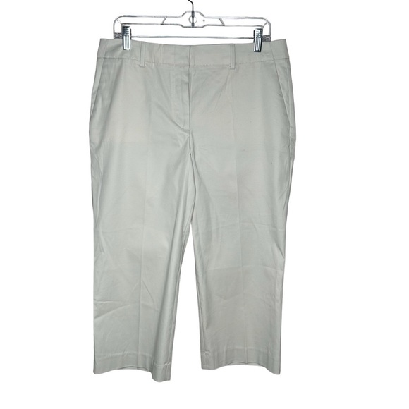 New Talbots Petite Chelsea Capri Crop Pants Size 12P Tan BNWT - Picture 1 of 6